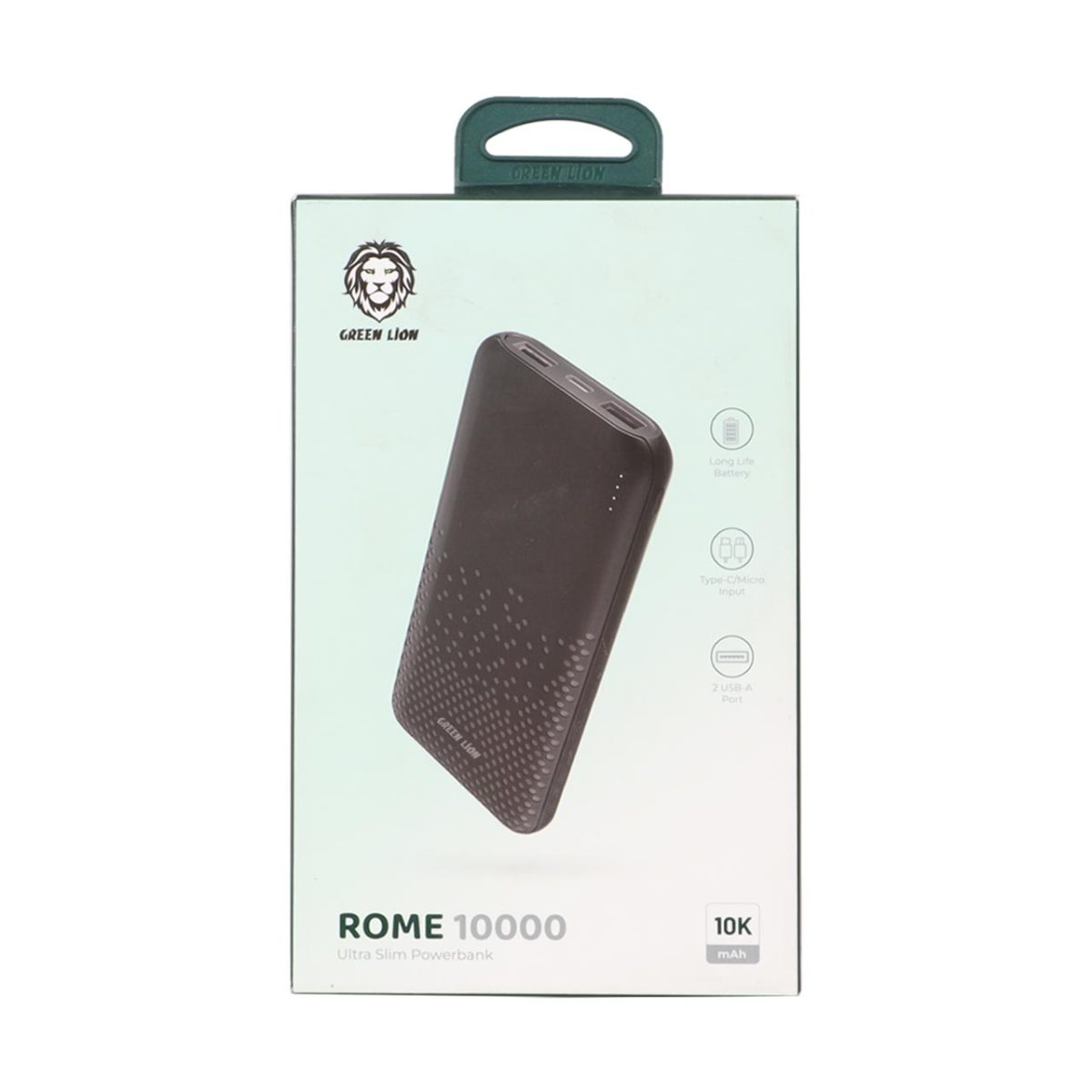 پاوربانک Green Lion 10W 10000mAh مدل GNROME10KPBBK - مشکی - (گارانتی 18 ماهه شرکتی)