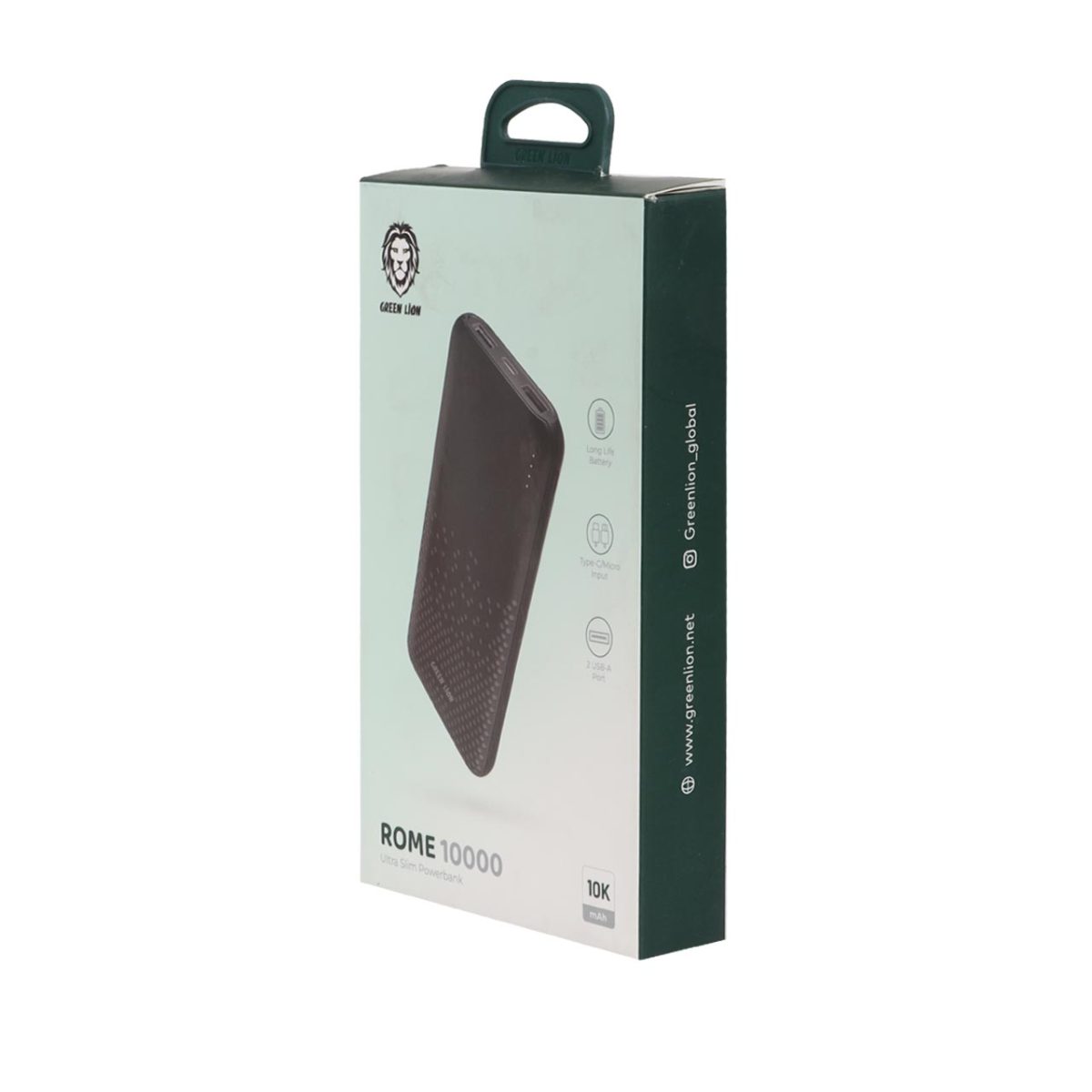 پاوربانک Green Lion 10W 10000mAh مدل GNROME10KPBBK - مشکی - (گارانتی 18 ماهه شرکتی)