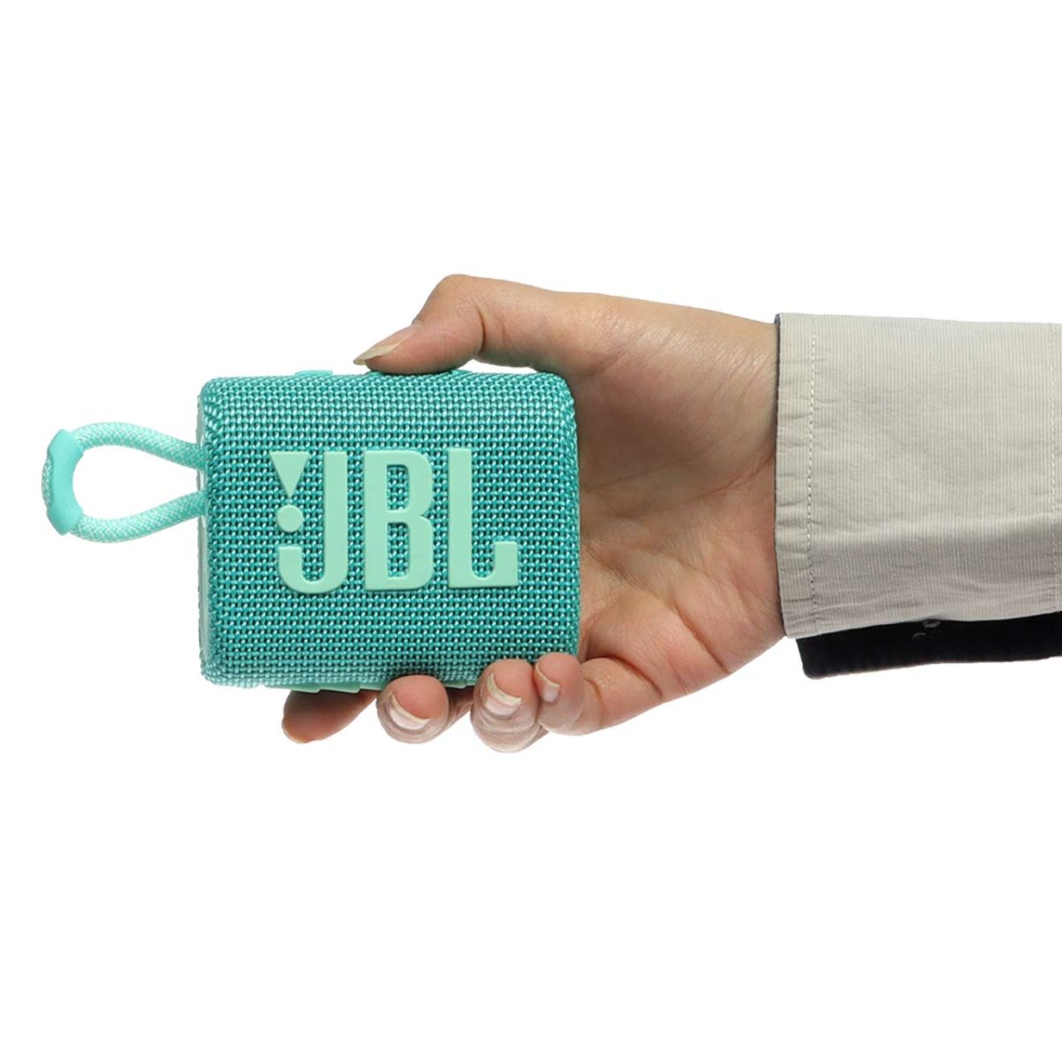 اسپیکر بلوتوثی JBL مدل GO3 - سبزآبی - MMS - (گارانتی 6 ماهه مگابایت)