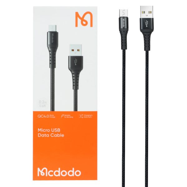 کابل شارژ فست پاوربانک اندروید Mcdodo مدل CA-2280 - مشکی