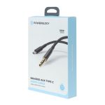 کابل تبدیل Powerology AUX TO Type-C مدل PCAX12BK - مشکی (گارانتی 24 ماهه مگابایت)