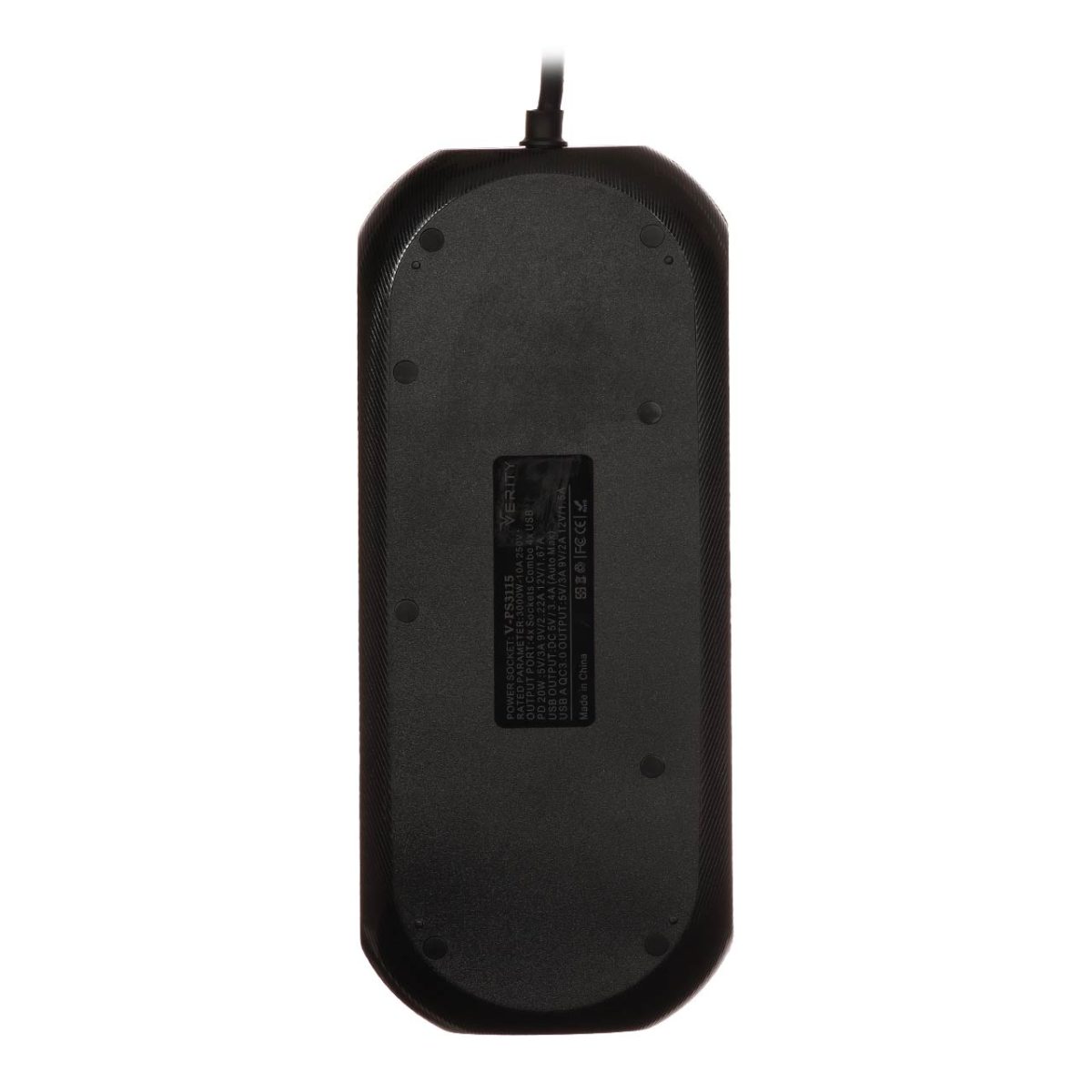 شارژر و چندراهی برق Verity مدل V-PS3115 - مشکی