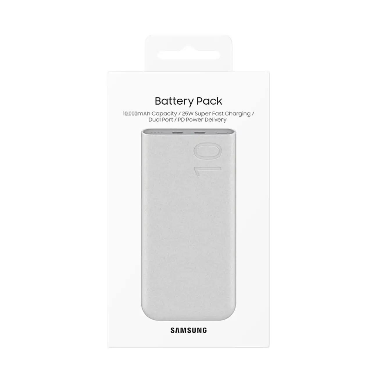 پاوربانک (PD و فست شارژ) Samsung 25W 10000mAh مدل EB-P3400 - سفید - اصلی (گارانتی 18 ماهه شرکتی)