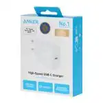 شارژر دیواری فست تک پورت ANKER مدل A2347 با توان 20W و تکنولوژی IQ3 - سفید (گارانتی 18ماهه حافظه طلایی ایستا)