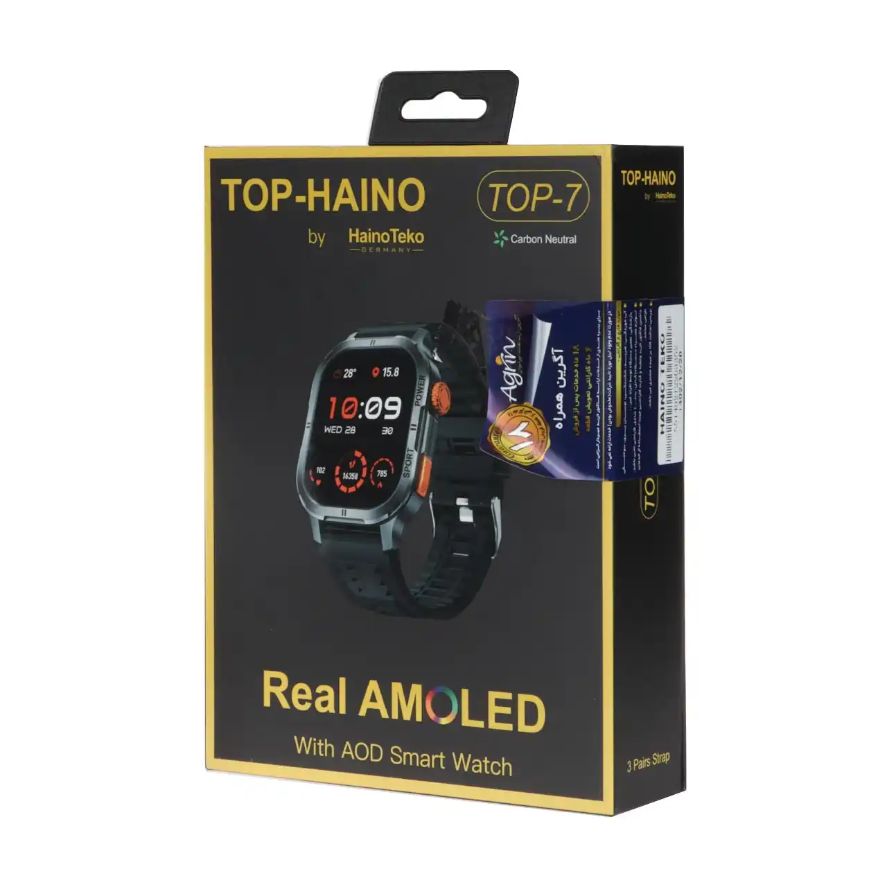 ساعت هوشمند Haino Teko مدل TOP-7 - مشکی (گارانتی 18 ماهه شرکتی)