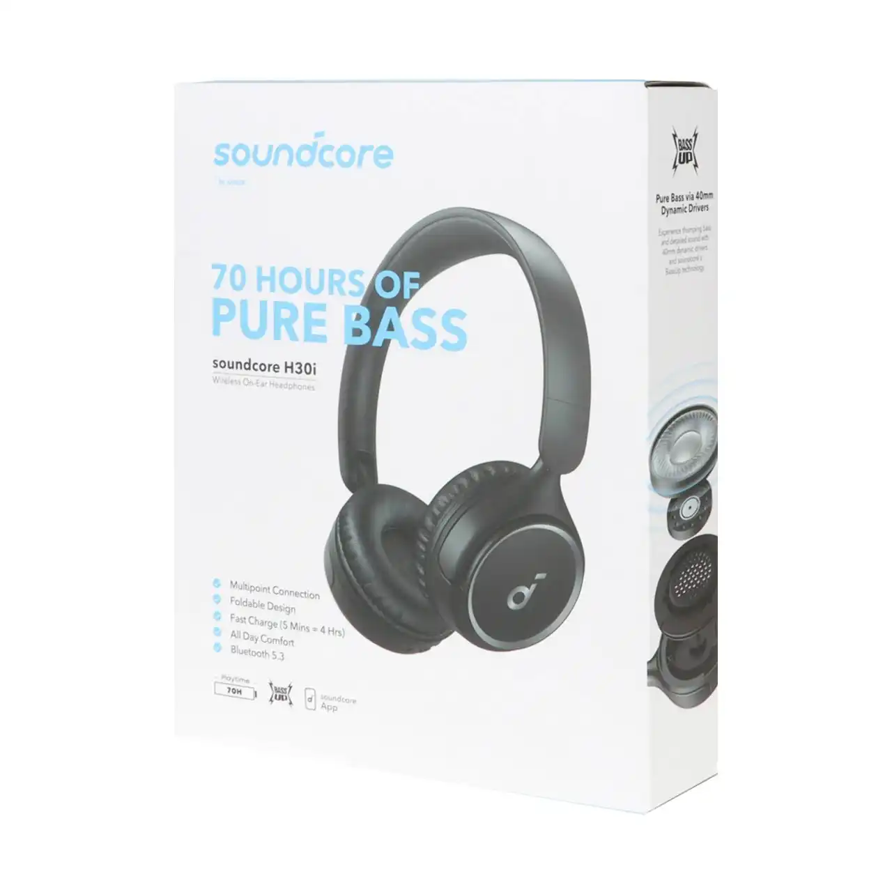 هدفون بی سیم ANKER مدل H30i A3012 - مشکی (گارانتی 18 ماهه شرکتی)