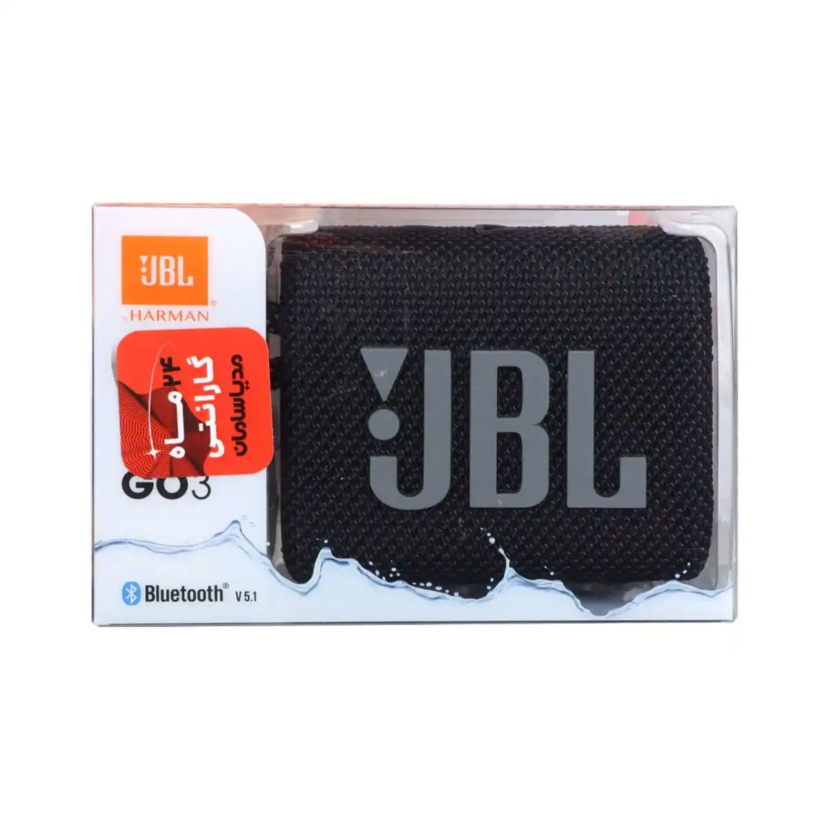 اسپیکر بلوتوثی JBL مدل GO3 - مشکی (گارانتی 24 ماهه گلدیران)