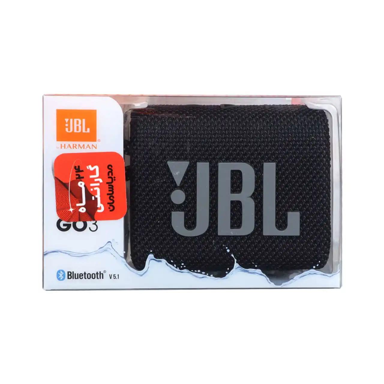 اسپیکر بلوتوثی JBL مدل GO3 - مشکی (گارانتی 24 ماهه گلدیران)
