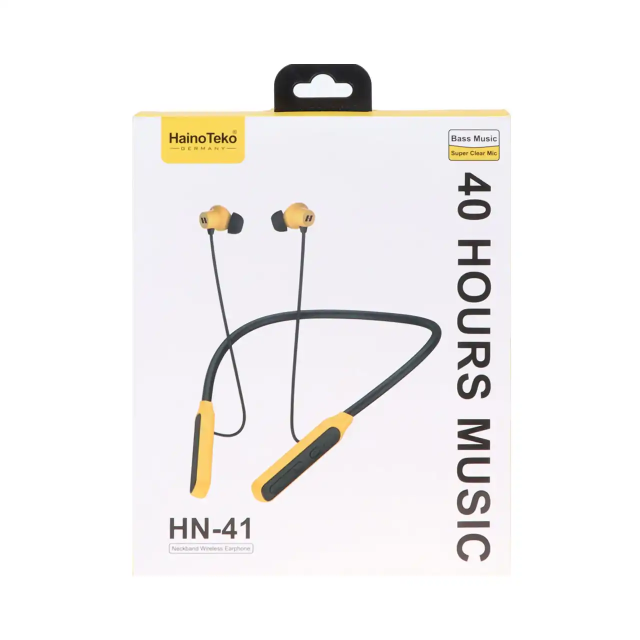هندزفری گردنی Haino Teko مدل HN-41 - مشکی زرد