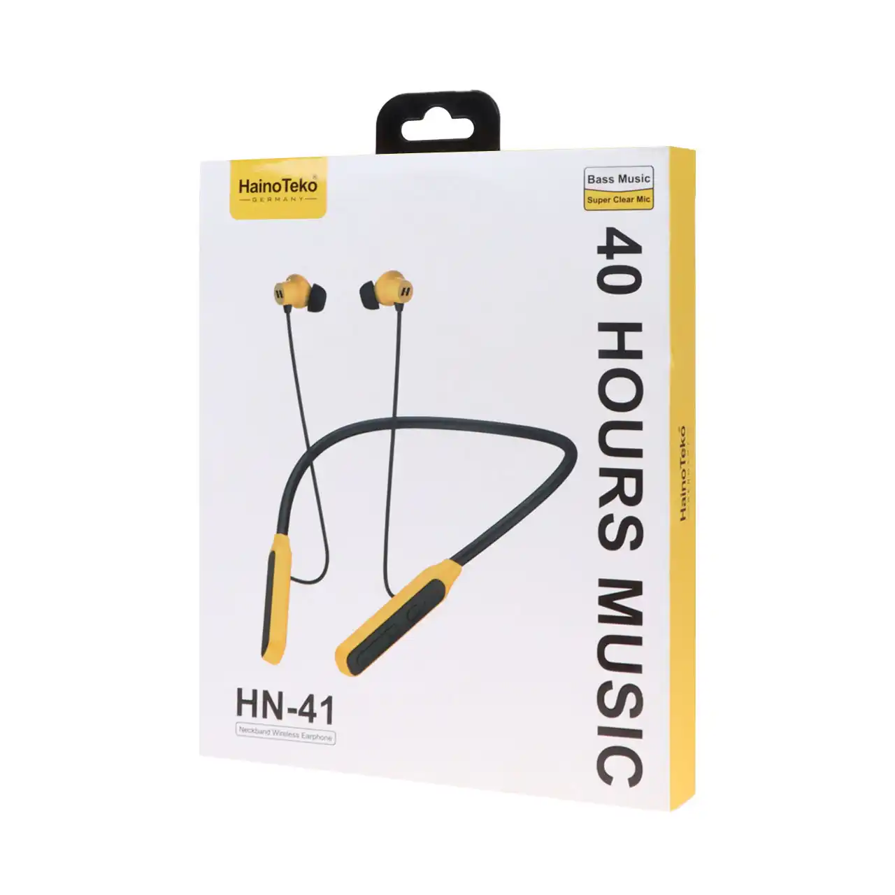 هندزفری گردنی Haino Teko مدل HN-41 - مشکی زرد