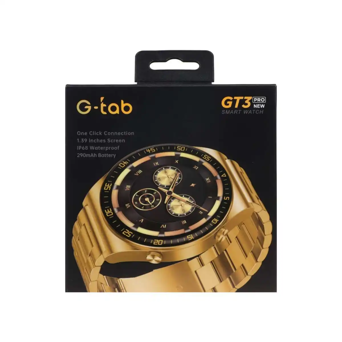 ساعت هوشمند G-tab مدل GT3 Pro به همراه بند سیلیکونی - طلایی