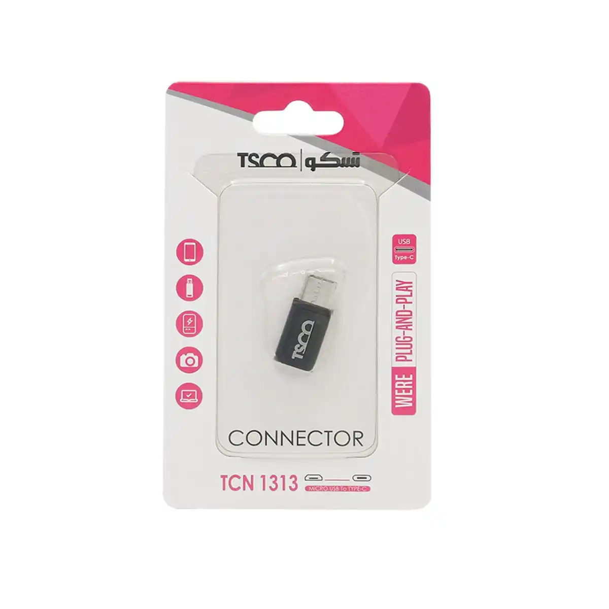 تبدیل micro usb به type c تسکو TCN 1313