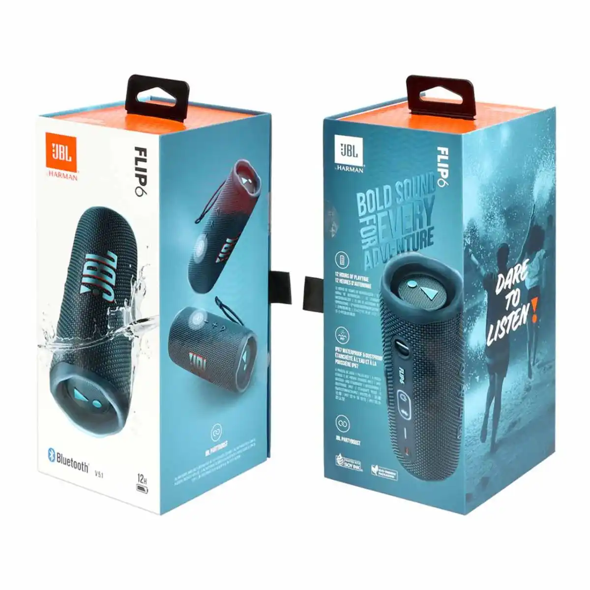 اسپیکر بلوتوثی JBL مدل FLIP6 - آبی (گارانتی 24 ماهه گلدیران)