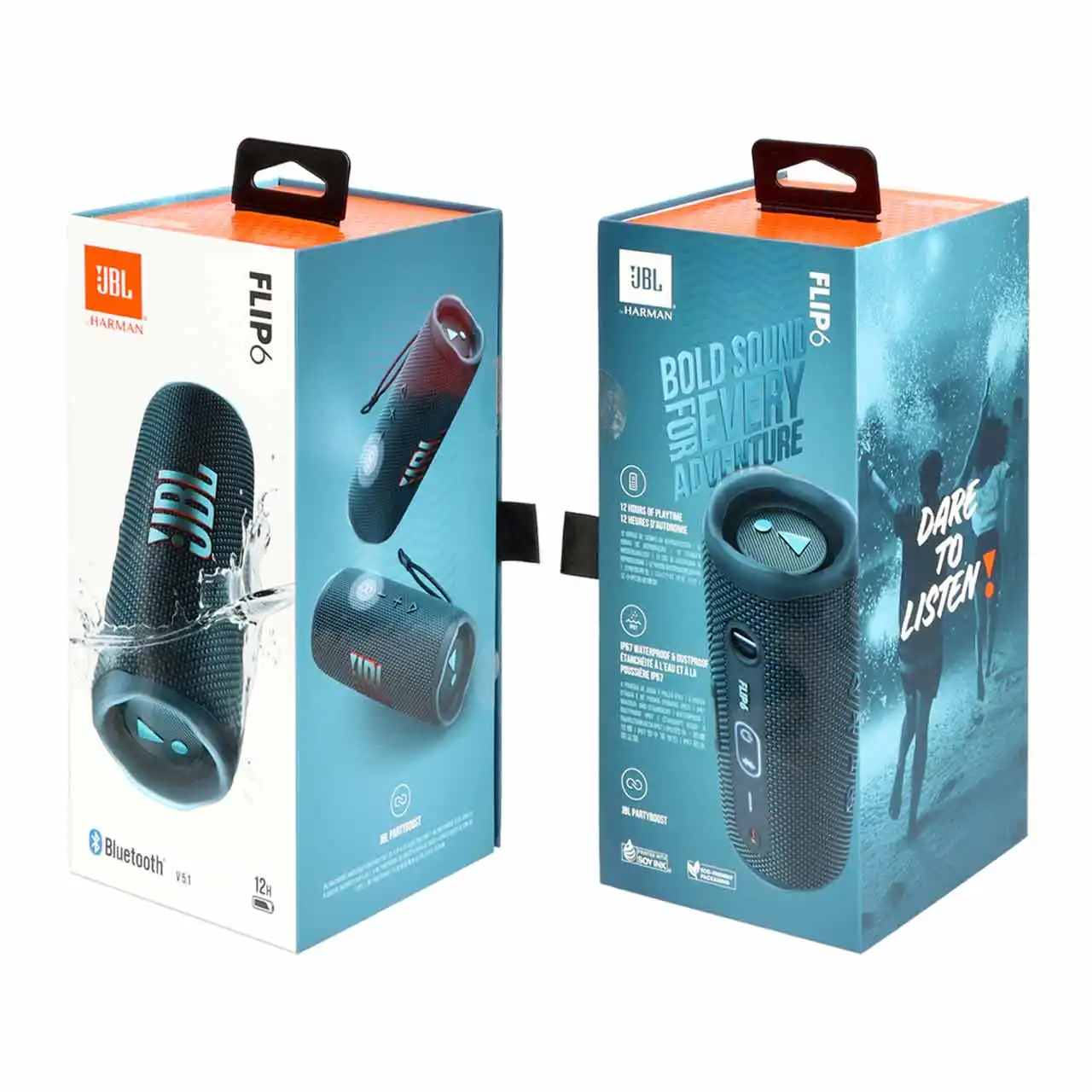 اسپیکر بلوتوثی JBL مدل FLIP6 - آبی (گارانتی 24 ماهه گلدیران)