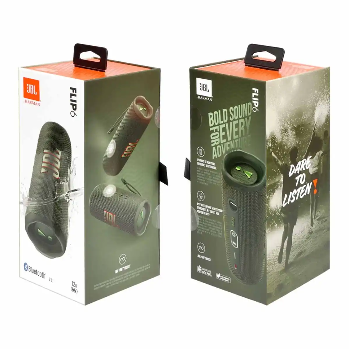 اسپیکر بلوتوثی JBL مدل FLIP6 - سبز (گارانتی 24 ماهه گلدیران)