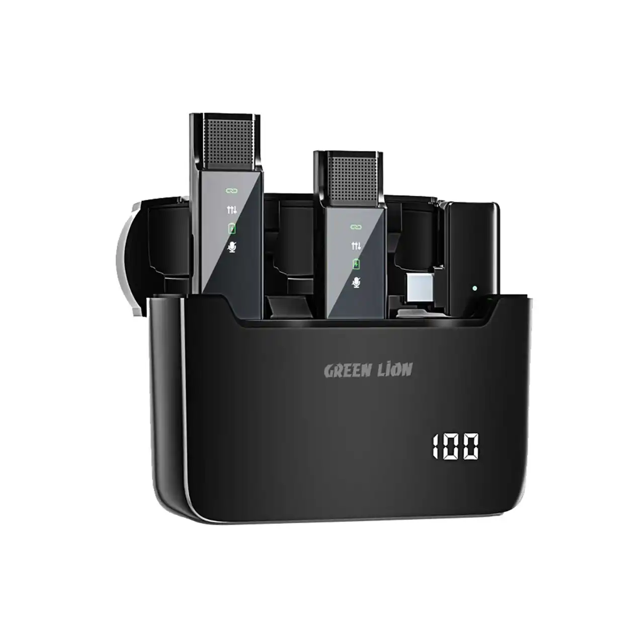 میکروفون یقه ای Green Lion مدل GN2IN1DDMTCBK - مشکی - GRM - (گارانتی 24 ماهه مگابایت)