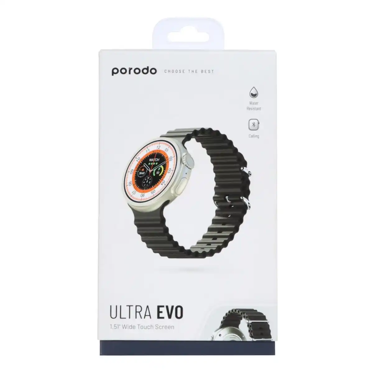 ساعت هوشمند Porodo مدل Ultra EVO PD-SWURTI-BK - مشکی - GRM - (گارانتی 24 ماهه مگابایت)