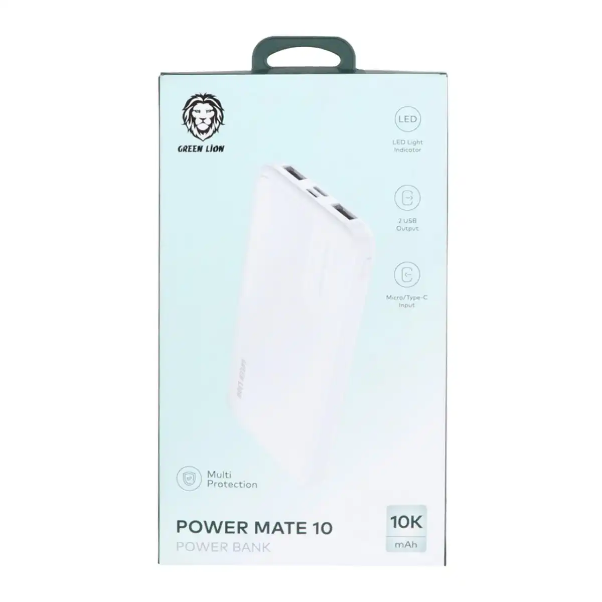 پاوربانک Green Lion 10W 10000mAh مدل GNPWMTEPB10WH - سفید - (گارانتی 24 ماهه مگابایت)