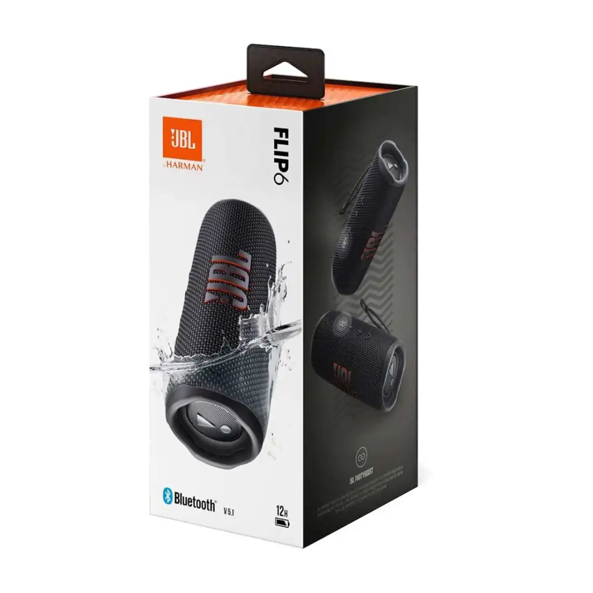 اسپیکر بلوتوثی JBL مدل FLIP6 - مشکی (گارانتی 24 ماهه گلدیران)