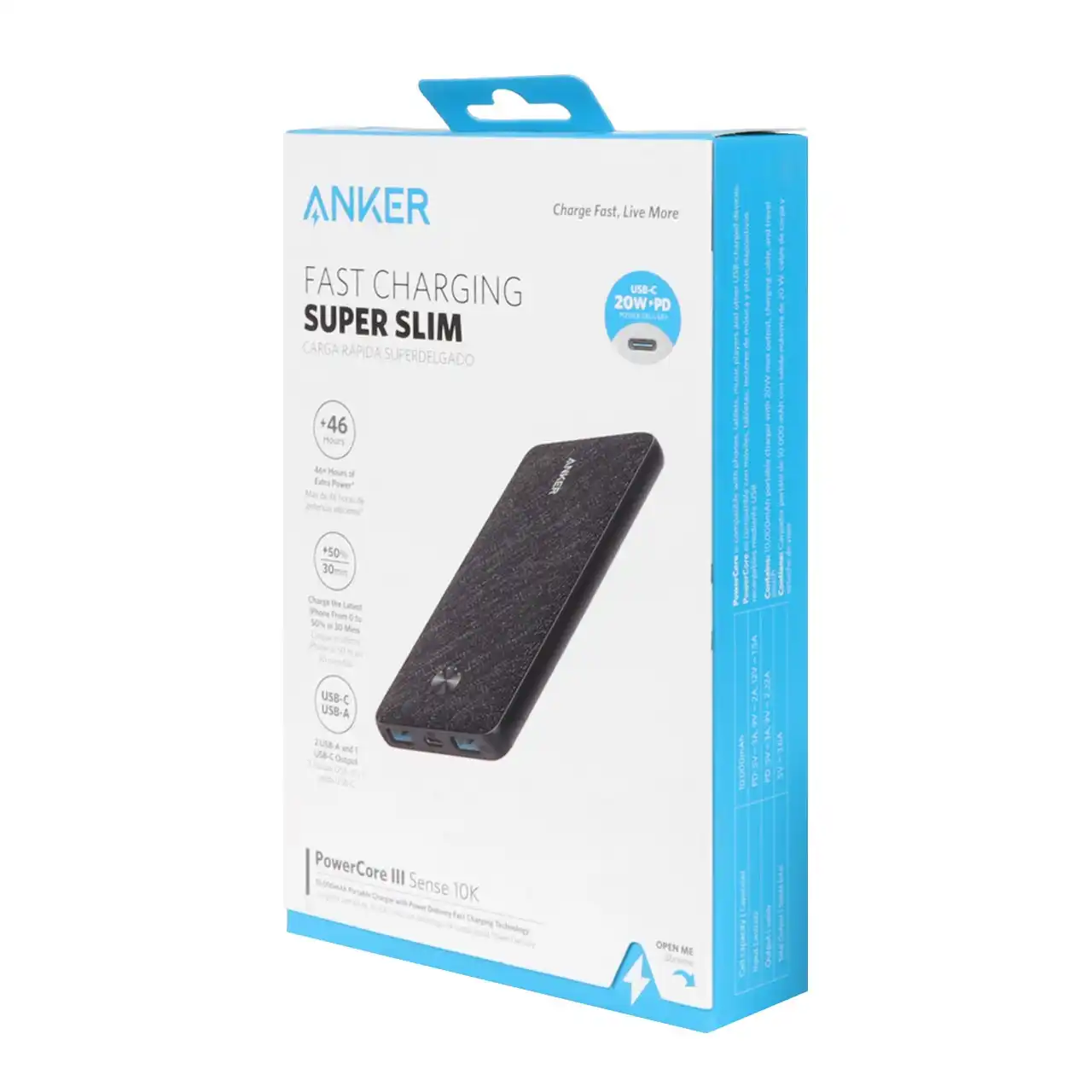 پاوربانک (PD و فست شارژ) Anker 22.5W 10000mAh مدل A1248 - مشکی (گارانتی 18ماهه شرکتی)