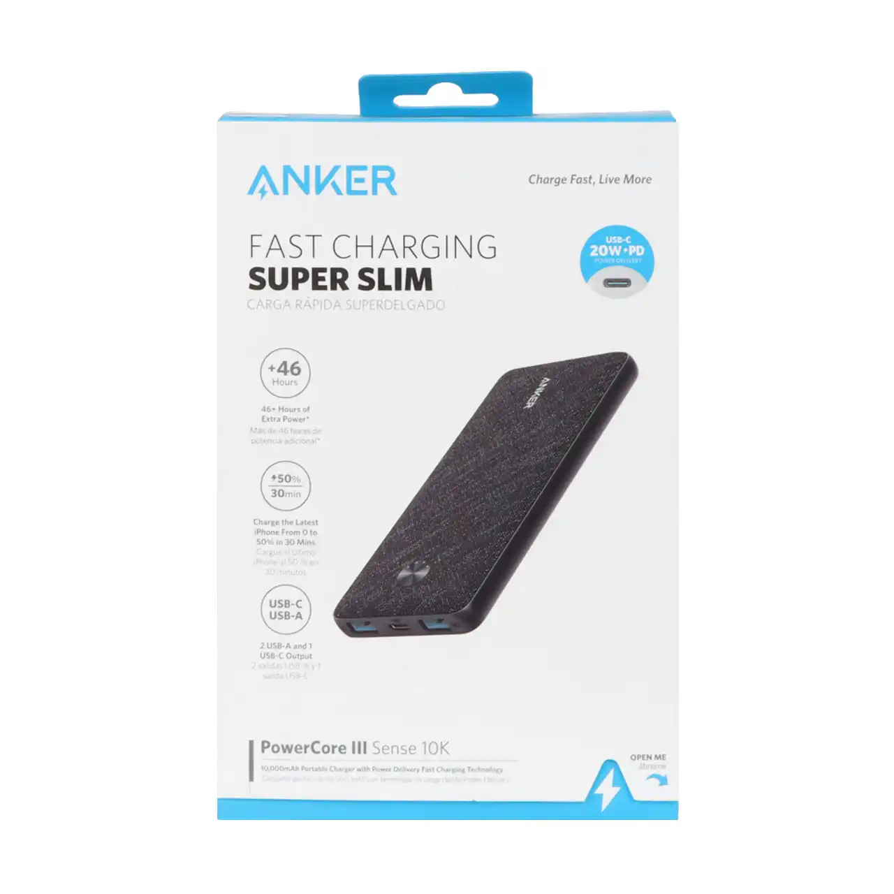 پاوربانک (PD و فست شارژ) Anker 22.5W 10000mAh مدل A1248 - مشکی (گارانتی 18ماهه شرکتی)
