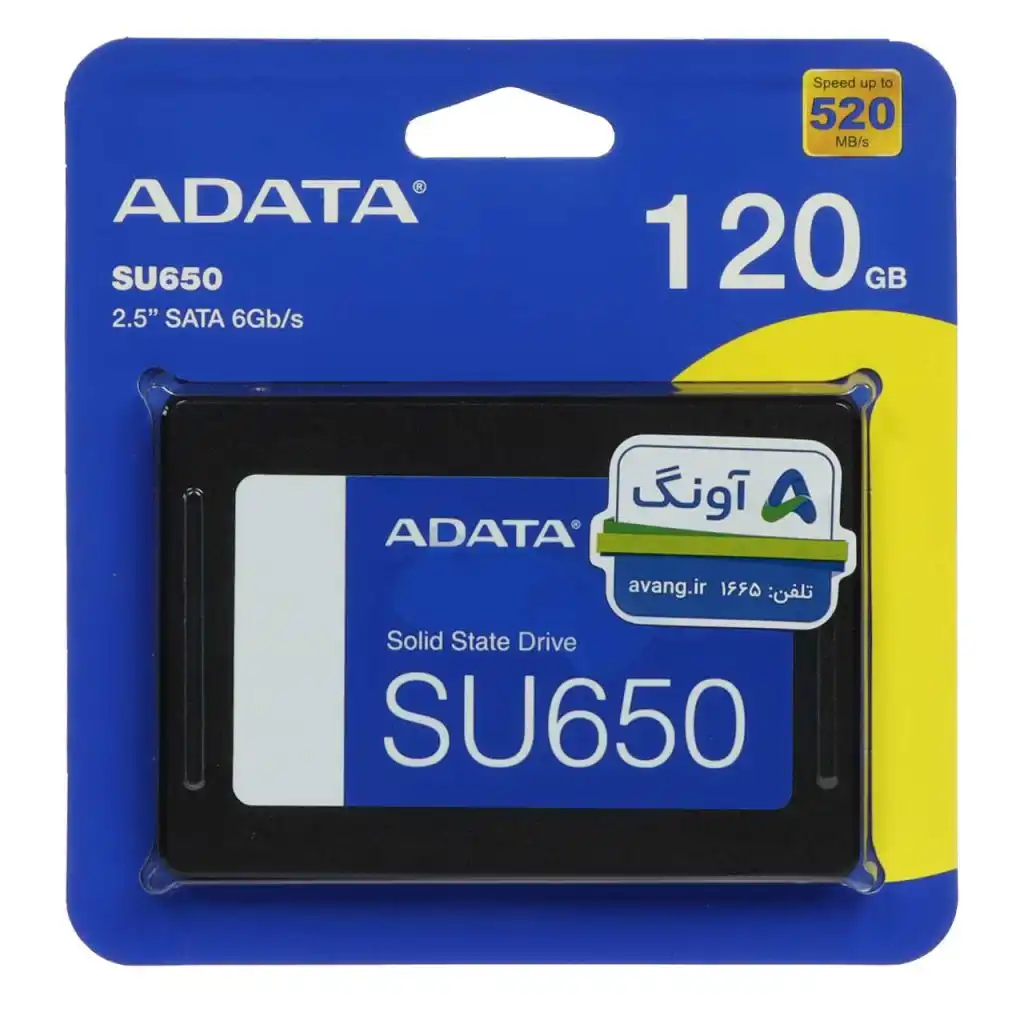 ارد ADATA SSD مدل SU650 ظرفیت 120GB - مشکی (گارانتی شرکت آونگ)