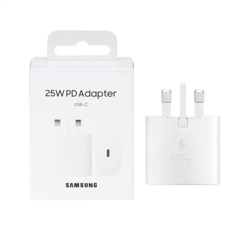 شارژر سه پین SAMSUNG 25W ـ TA800 ( فست و PD) سفید ( پارتیان پایا)