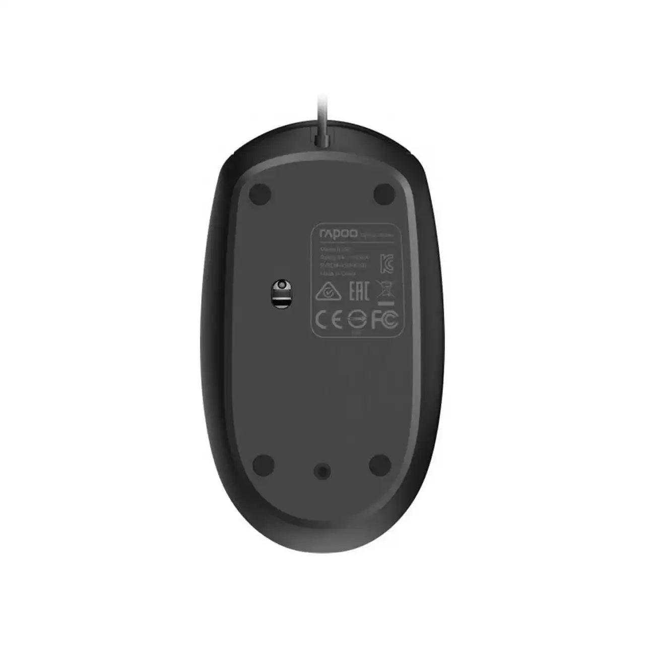 ماوس باسیم Rapoo مدل N100 - مشکی - (گارانتی 2 ساله پانا)