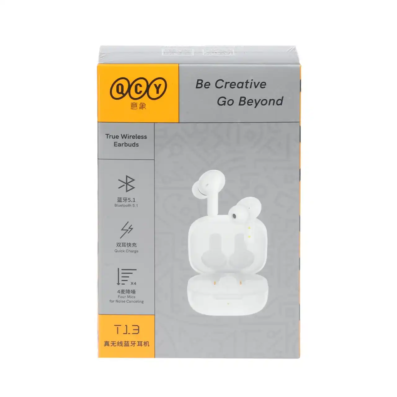 ایرفون بی سیم QCY مدل T13- سفید (گارانتی 18 ماهه شرکتی)