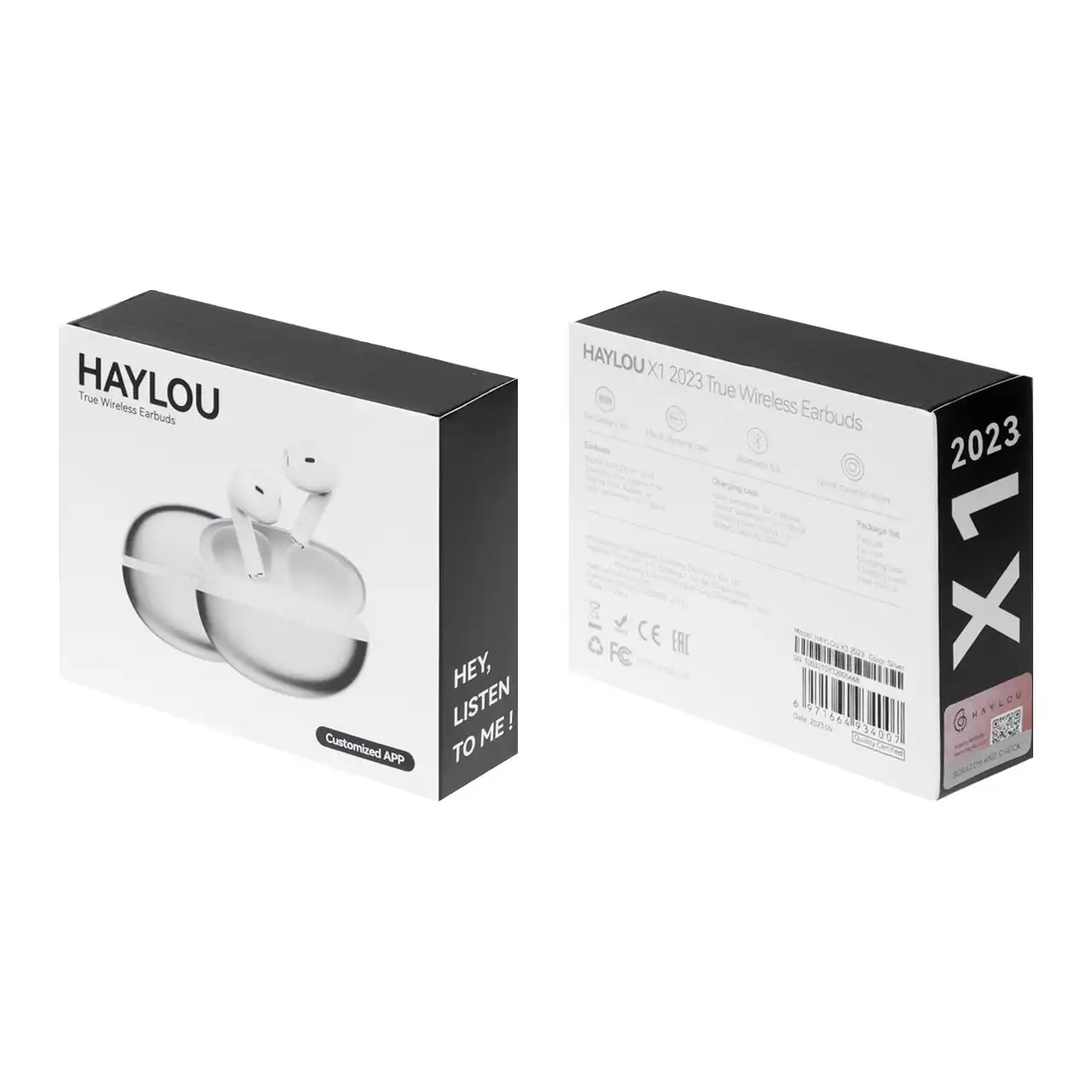 ایرفون بی‌سیم Haylou مدل X1 2023 - نقره ای (گارانتی شش ماهه شرکتی)