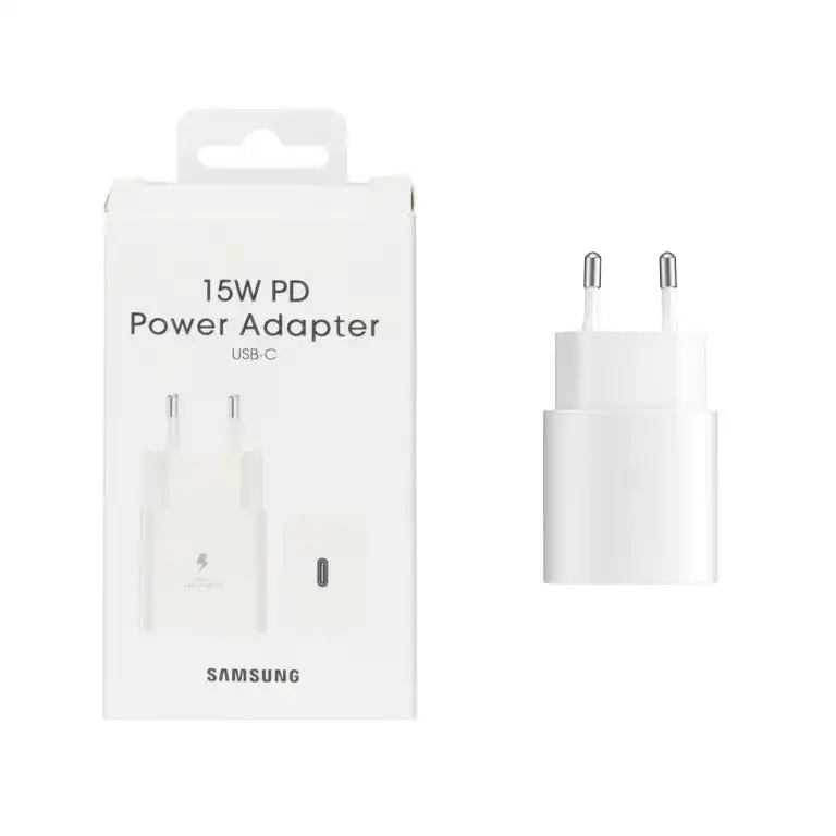 شارژر دو پین SAMSUNG 15W سفید (پارتیان)