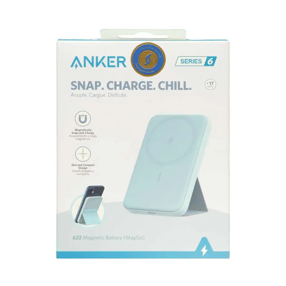 پاوربانک Anker 12W 5000mAh مدل A1611 - آبی (گارانتی 18 ماهه حافظه طلایی ایستا)