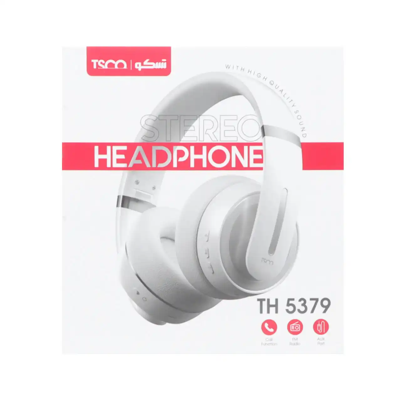 هدفون بی سیم TSCO مدل TH 5379 - سفید