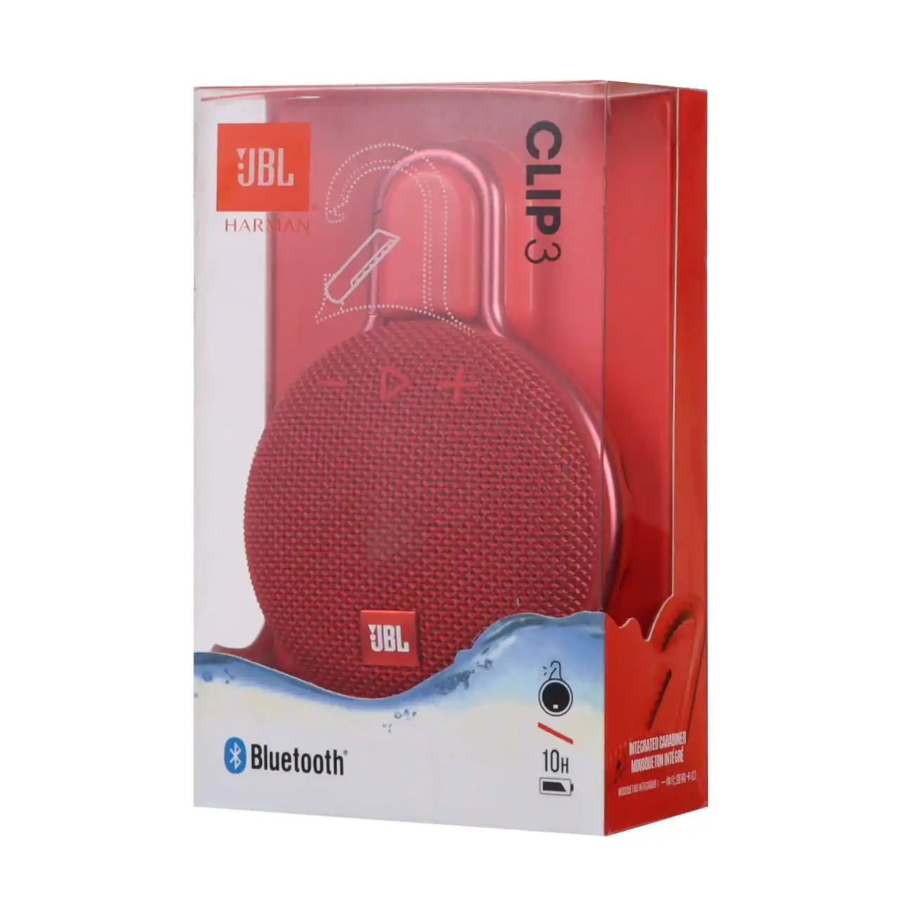 اسپیکر پرتابل JBL مدل CLIP 3 - قرمز - (گارانتی 6 ماهه مگابایت)