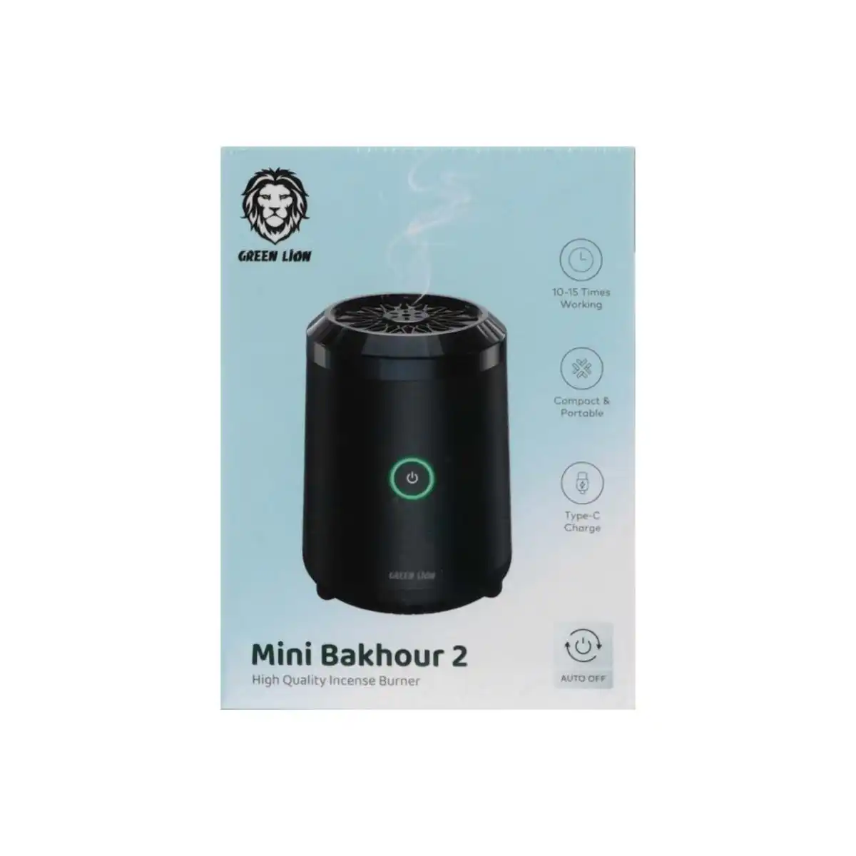 دستگاه بخور Green Lion مدل Mini Bakhour 2 - مشکی (گارانتی 18 ماهه شرکتی)