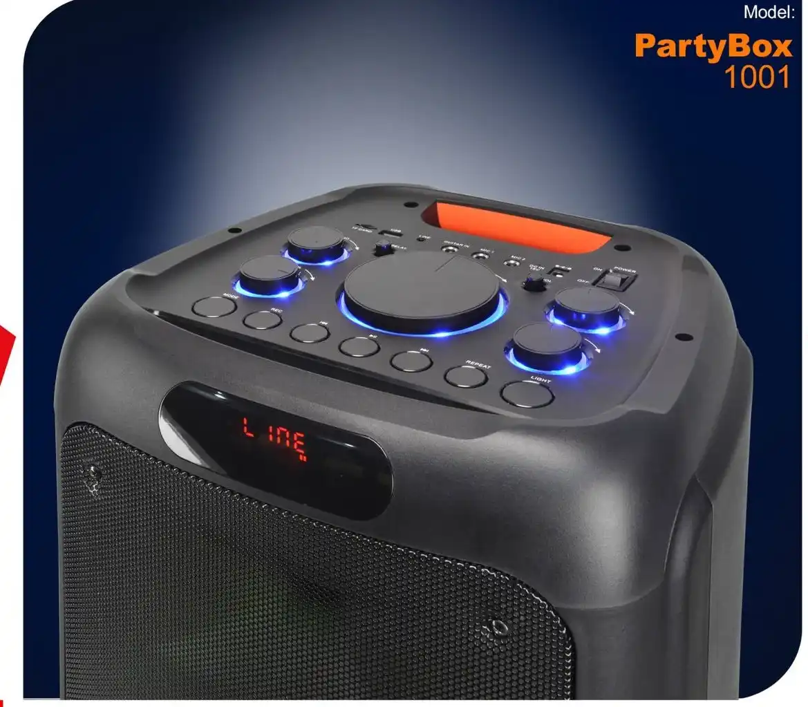 اسپیکر شارژِی پرتابل لومکس - partybox 1001 lumax - مشکی - (گارانتی 2 ساله بانیان)