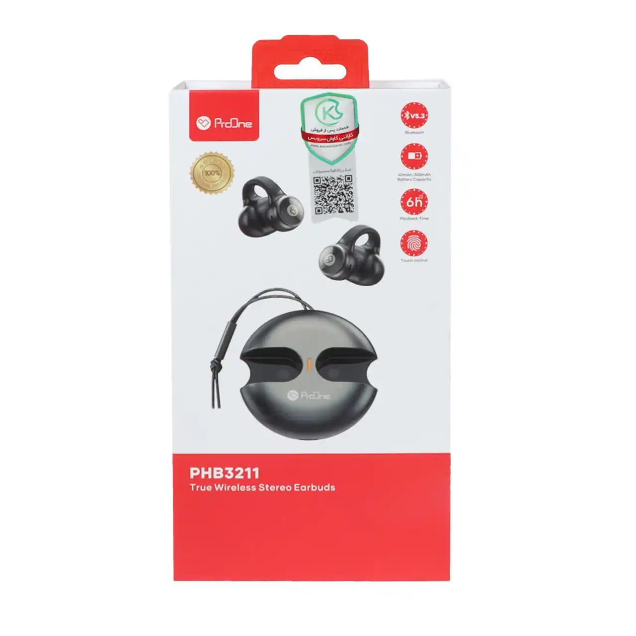 ایرپاد تاچ TWS ProOne مدل PHB3211 - مشکی