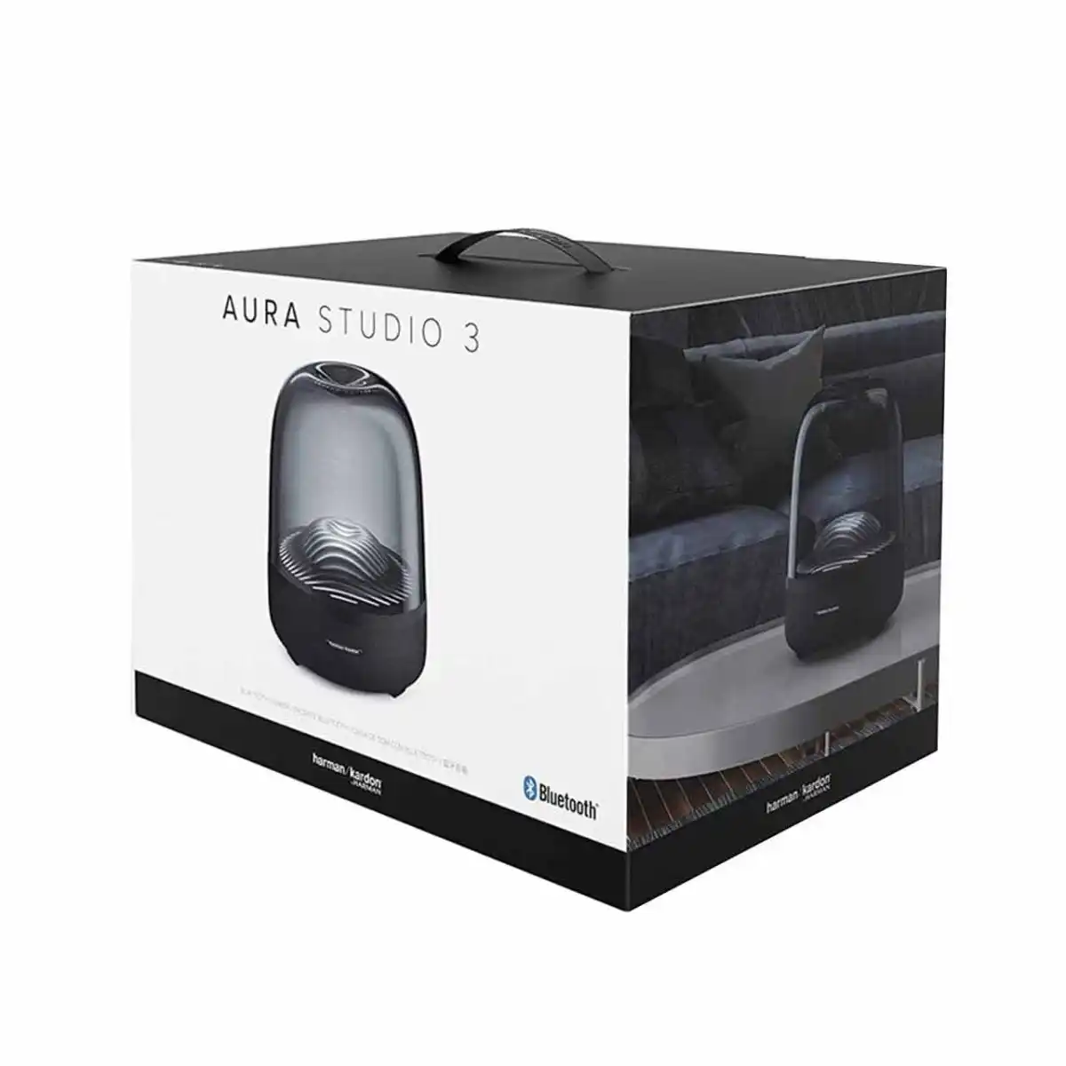 اسپیکر بلوتوثی قابل حمل Harman Kardon مدل AURA STUDIO 3 - مشکی - گارانتی شرکتی