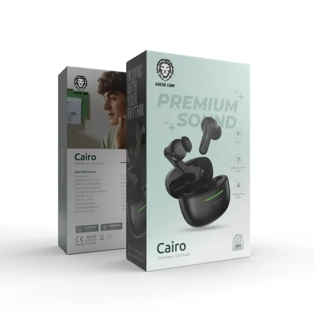 هندزفری بلوتوث کایرو گرین Green cairo wireless earbuds - گارانتی 6 ماهه