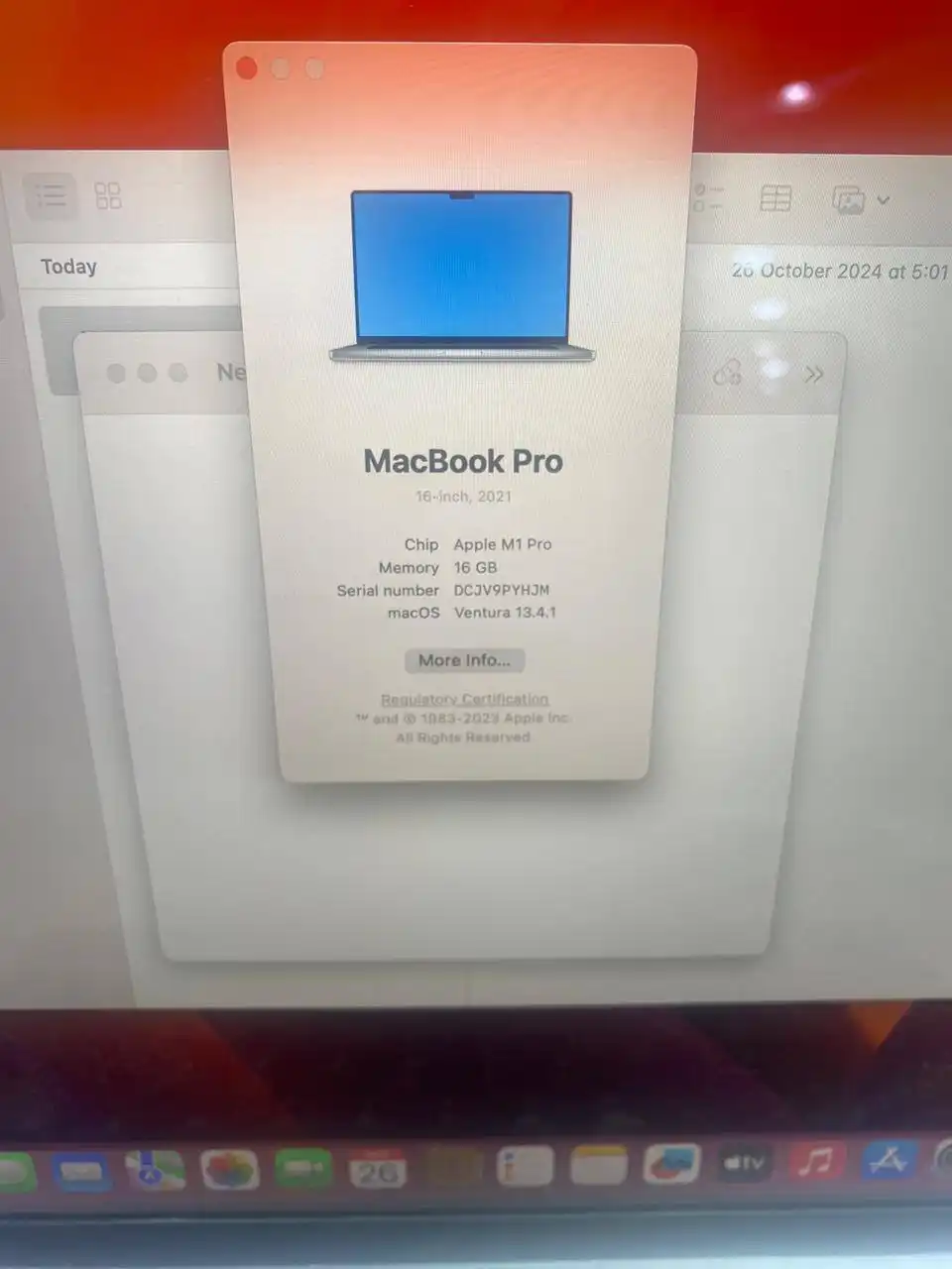 لپتاپ مک بوک پرو 2021 - macbook pro M1 - استوک در حد نو