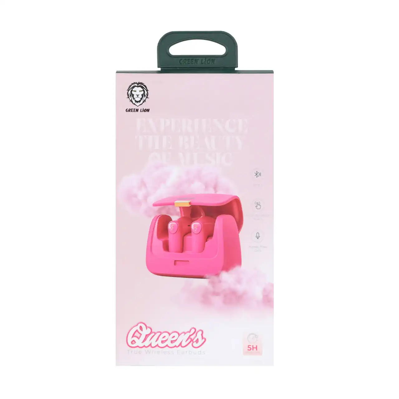 ایرفون بی سیم Green Lion مدل GNQUEENSTWSPK - صورتی (گارانتی 18 ماهه شرکتی)
