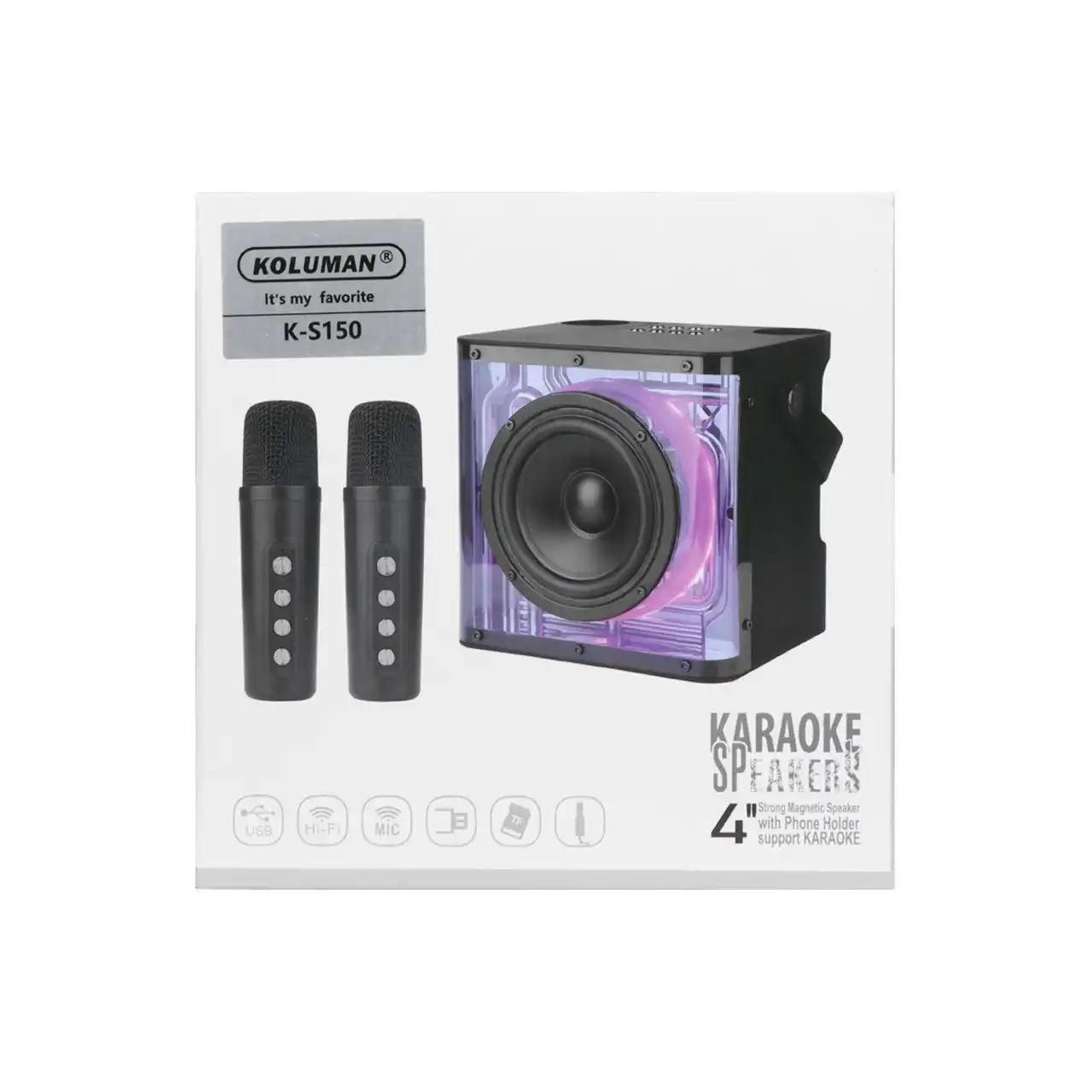 اسپیکر بی سیم Koluman مدل K-S150 - مشکی (گارانتی یکساله PMC)