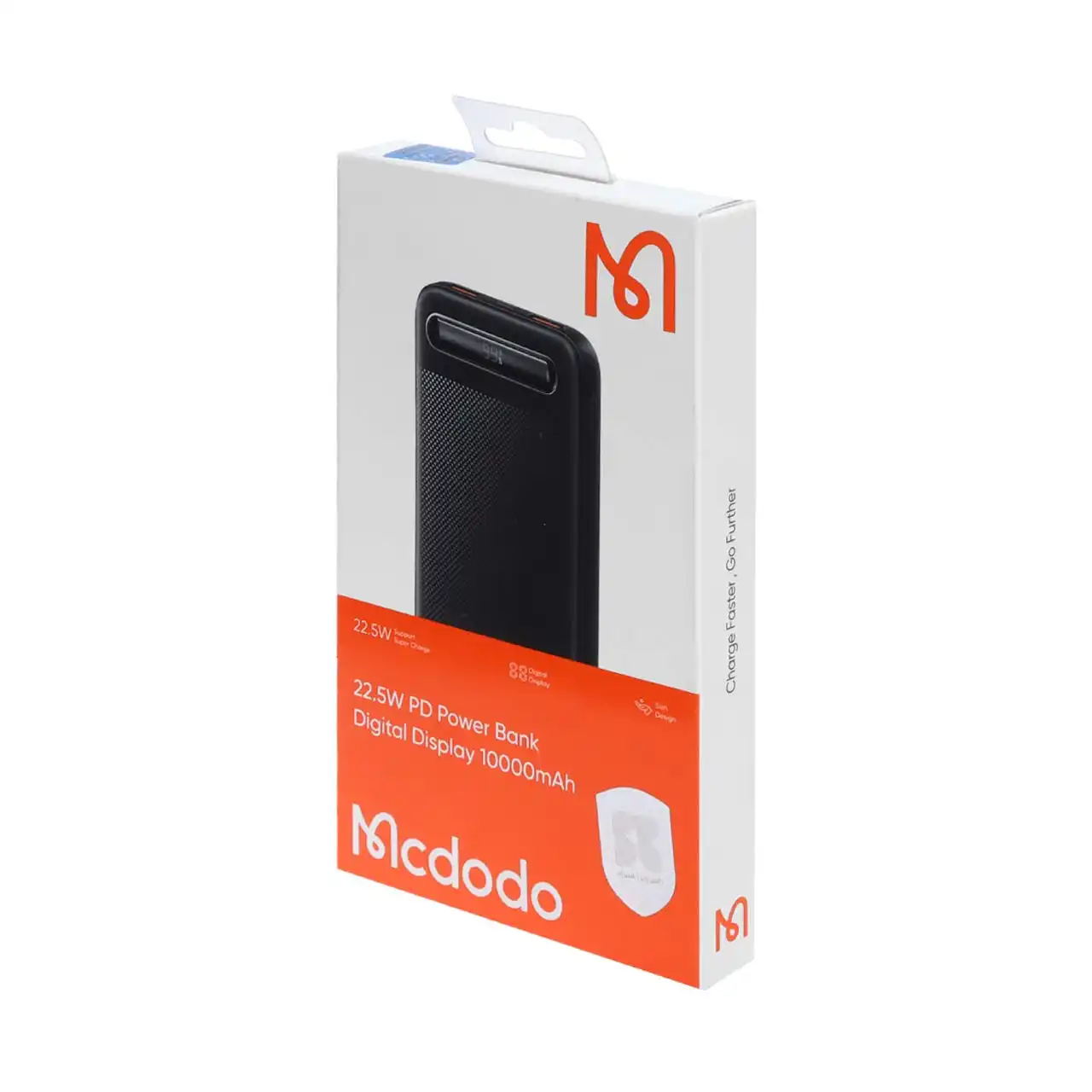پاوربانک (PD و فست شارژ) Mcdodo 22.5W 10000mAh مدل MC-388 -مشکی - DST (گارانتی شش ماهه شرکتی)