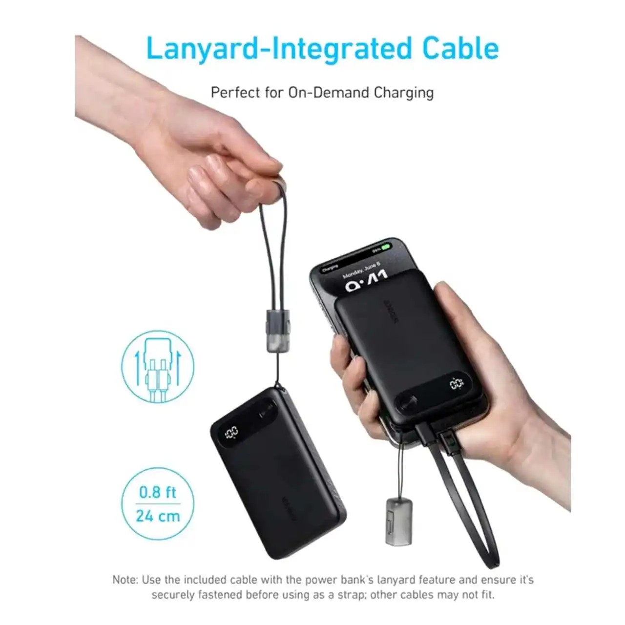 پاوربانک (PD و فست شارژ) Anker 22.5W 10000mAh مدل A1257 - مشکی (گارانتی 18ماهه حافظه طلایی ایستا)