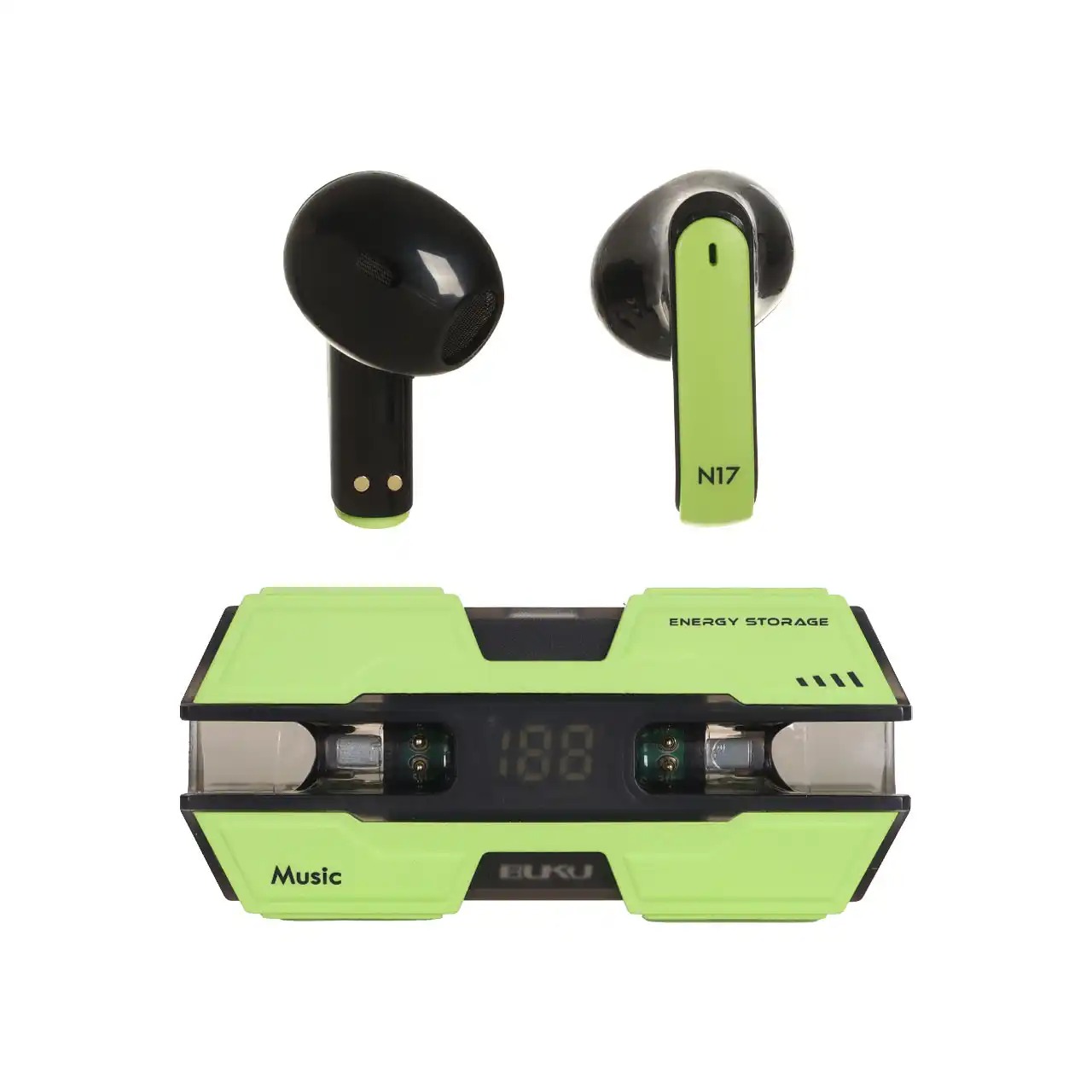 ایرفون بی سیم BUKU مدل N17 - سبز