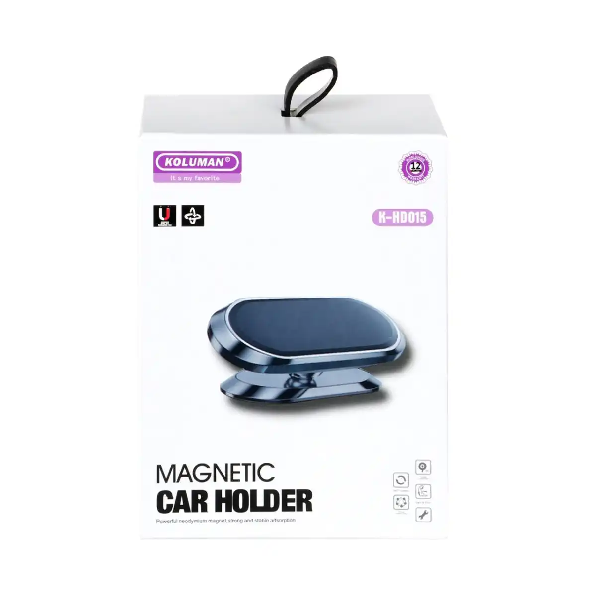 هولدر گوشی موبایل مگنتی Koluman مدل K-HD015 - مشکی (گارانتی یکساله PMC)