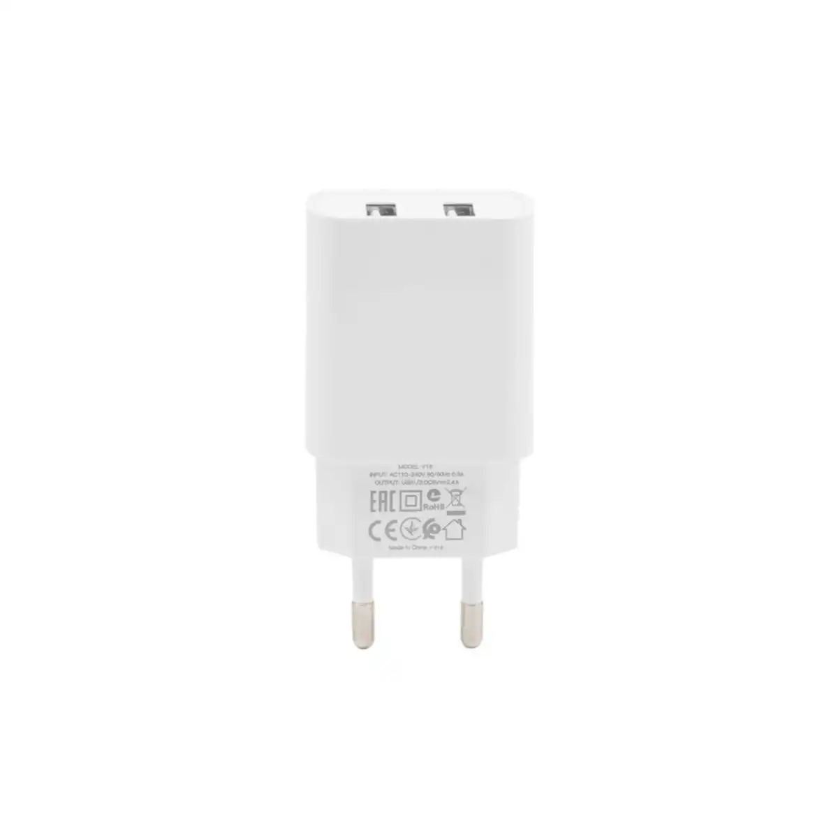 شارژر دیواری 12W فست دو پورت TRANYOO مدل V16 به همراه کابل شارژ آیفون - سفید