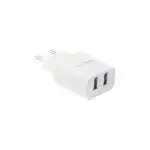 شارژر دیواری 12W فست دو پورت TRANYOO مدل V16 به همراه کابل شارژ آیفون - سفید