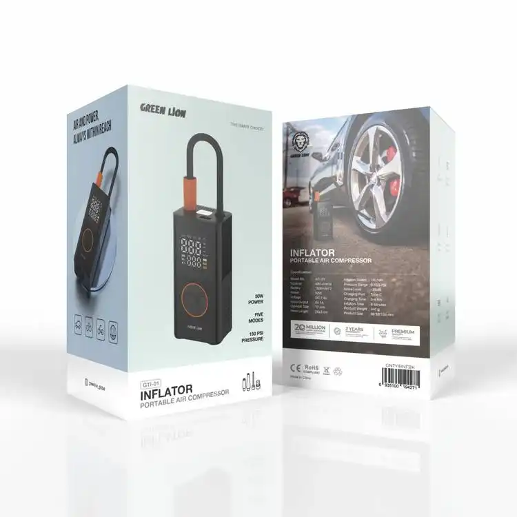 کمپرسور باد قابل حمل GTI-01 گرین لاین Green lion GTI-01 Inflator Portable Air Compressor