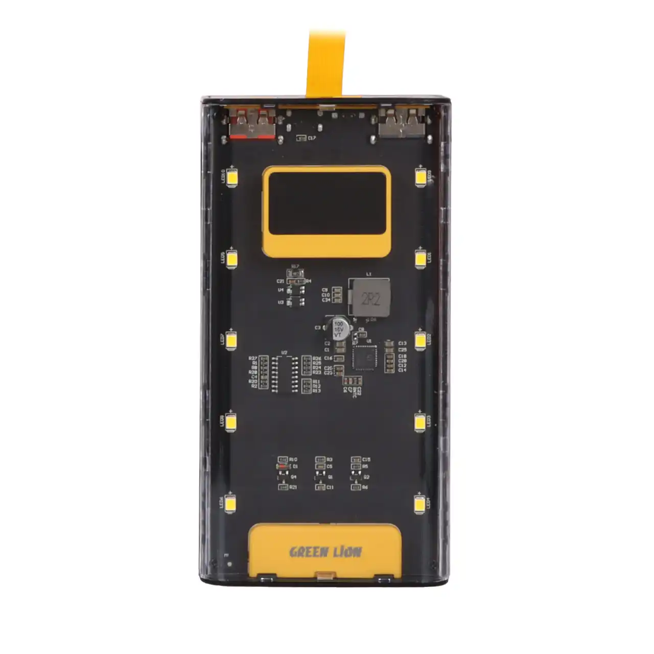 پاوربانک (PD و فست شارژ) Green Lion 20W 20000mAh مدل - transparent pro - GNTRAPB20KBK - مشکی